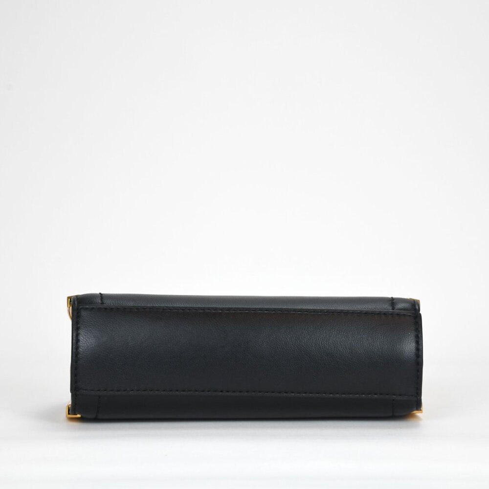 Donna Karan Lawrence Chain Clutch - Black/Gold - Picture 6 of 8